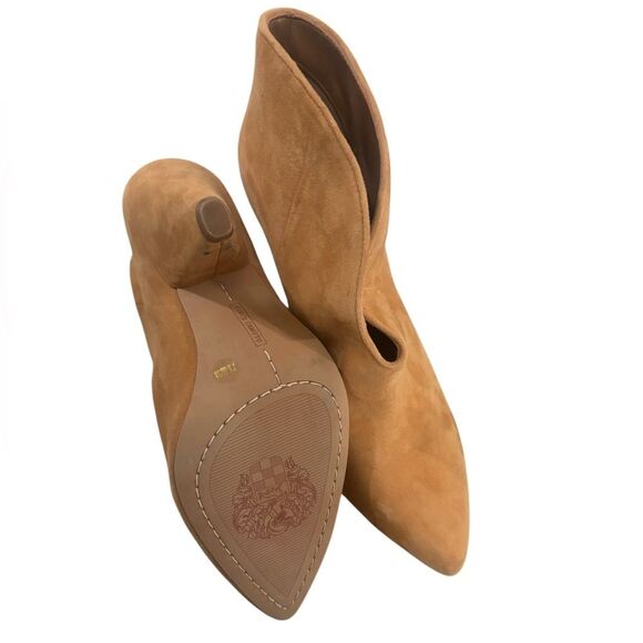 Vince Camuto Ankle Booties Womens Suede Size 7.5  38 Tan - Picture 6 of 6